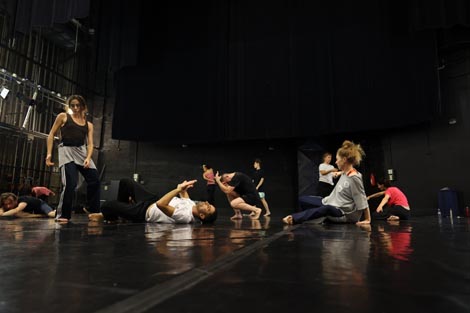 Making Time Stop – istraživački laboratorij fizičkog i mimskog kazališta, HKD na Sušaku, Rijeka, 18. i 19. rujna, 2023., foto: Dražen Šokčević