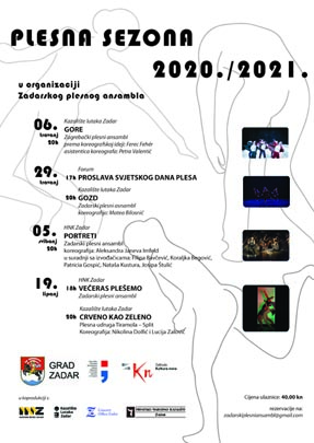 dio programa Plesne sezone u Zadru 2020./2021.