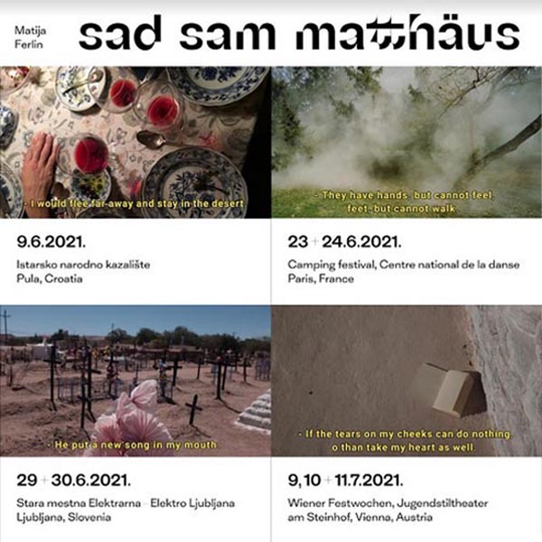 Datumi turneje predstave Matije Ferlina Sad sam Matthäus